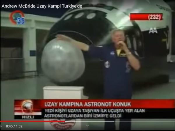 Astronot Jon Andrew McBride Uzay Kampı Türkiye'de - 2011
