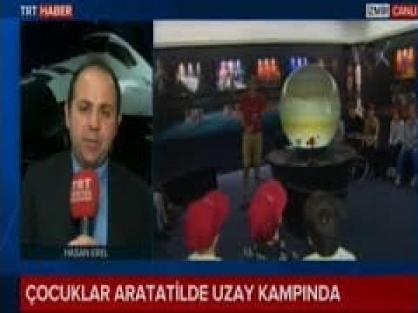 TRT HABER Uzay Kampı Türkiye Yarıyıl Programları Canlı Yayın Çekimi