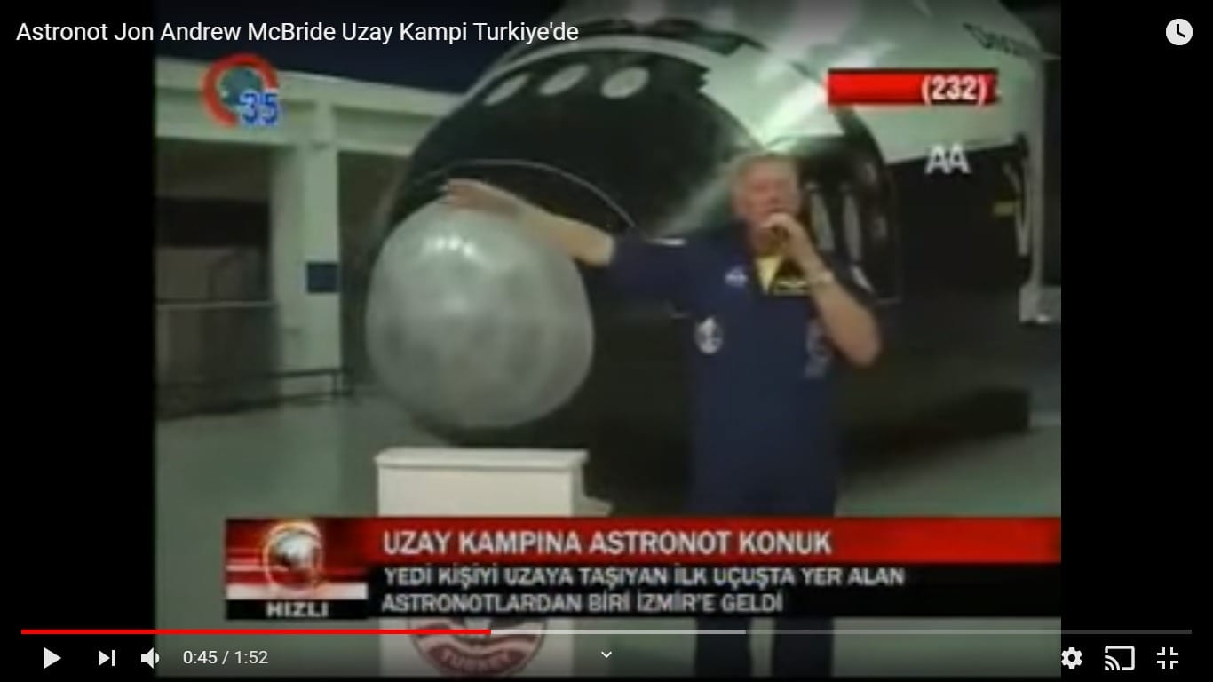 Astronot Jon Andrew McBride Uzay Kampı Türkiye'de - 2011